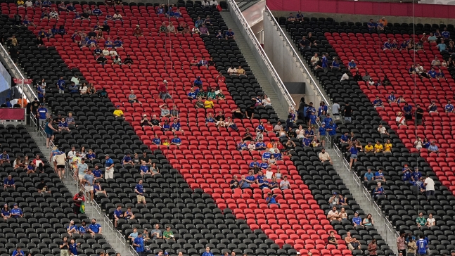 ▲ 2025 FIFA 클럽 월드컵 흥행 참패가 현실이 되고 있다. 첼시와 LA의 경기에서 2만명이 조금 넘는 관중이 들어왔다.ⓒ연합뉴스 제공