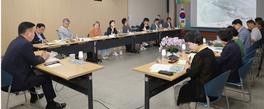 ▲ 청주시는 18일 임시청사 대회의실에서 상당구 명암관망탑 리모델링 실시설계용역 착수보고회를 열었다. ⓒ청주시