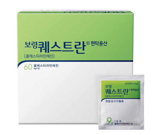 ▲ 고지혈 증 치료제 '보령퀘스트란현탁용산' ⓒ보령