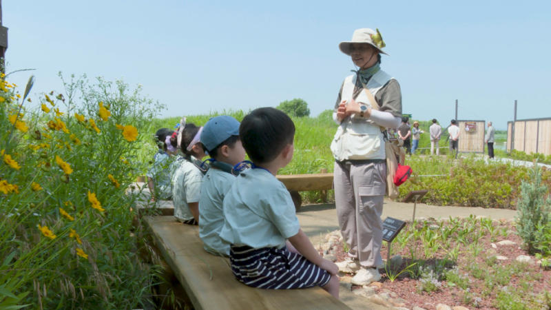 ▲ 아산시가 민관 협력으로 조성해 본격 운영에 들어간 ‘선장포 철새서식지’. ⓒ아산시