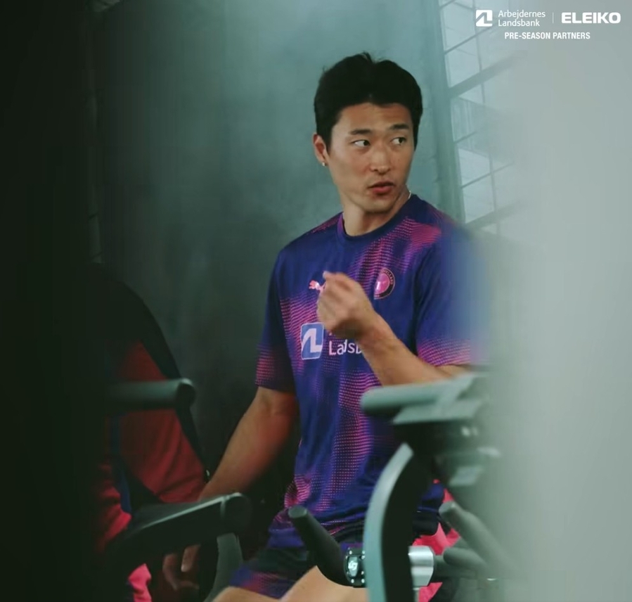 ▲ 무릎 부상에서 회복 중인 조규성이 미트윌란 팀 훈련에 복귀했다.ⓒ미트윌란 제공