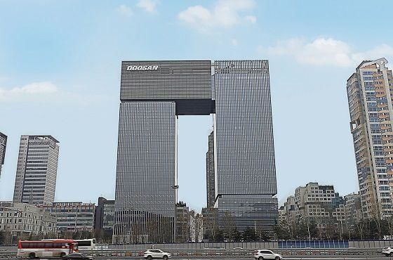 ▲ 두산 분당 사옥 전경. ⓒ두산