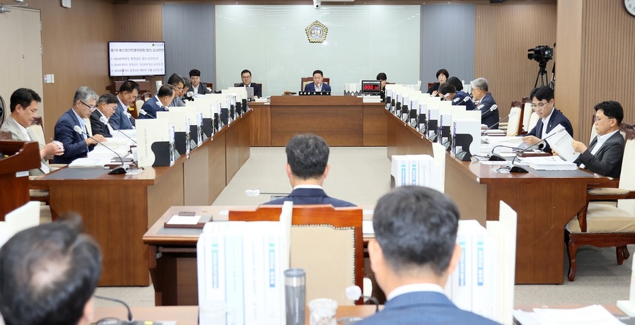 ▲ 충남도의회 예산결산특별위원회 회의 모습.ⓒ충남도의회
