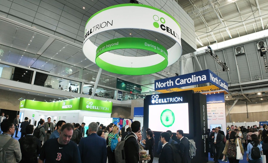 ▲ 바이오USA에 차려진 셀트리온 부스 모습. ⓒ셀트리온