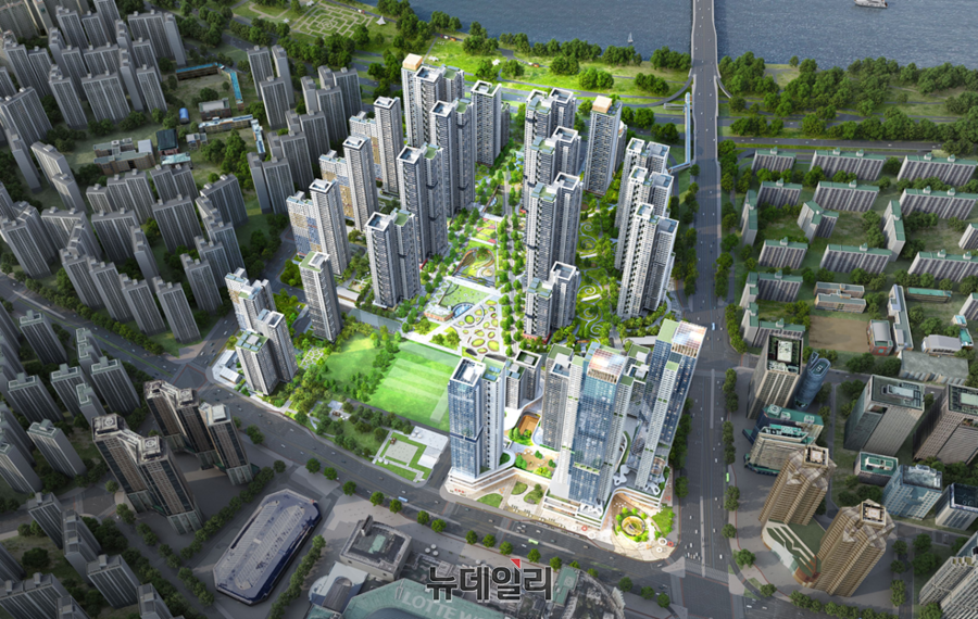 ▲ 송파구 잠실5단지 재건축 조감도 ⓒ서울시