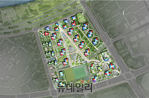▲ 송파구 잠실5단지 재건축 배치도 ⓒ서울시