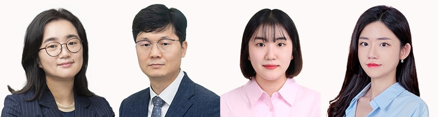 ▲ 이화여대 화공신소재공학과 연구팀. 왼쪽부터 조수연, 이상헌 교수, 정승원 박사과정생, 김정효 석사졸업생.ⓒ이화여대