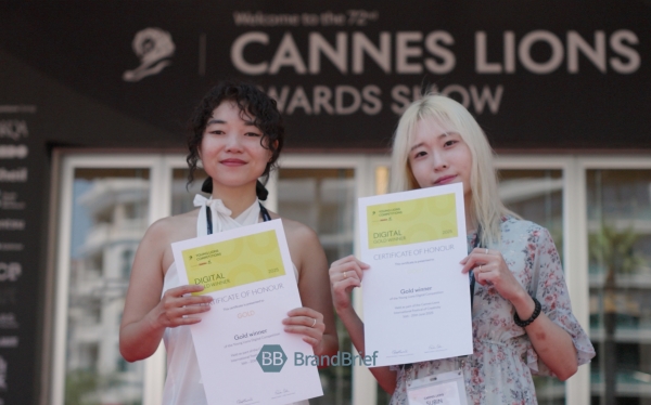 ▲ 왼쪽부터 박선미 카피라이터, 오수빈 아트디렉터. ⓒ사진=이준원 기자