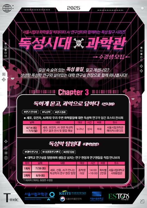 ▲ 독성시대×과학관 홍보 포스터.ⓒ서울시