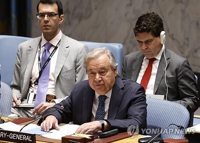 ▲ 안토니우 구테흐스 유엔 사무총장. UPI 연합뉴스 자료사진. ⓒ연합뉴스