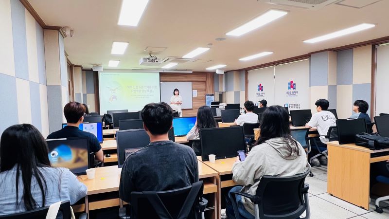 ▲ 백석대 대학일자리플러스센터에서 지역 청년을 대상으로 강의가 진행되고 있다.ⓒ백석대