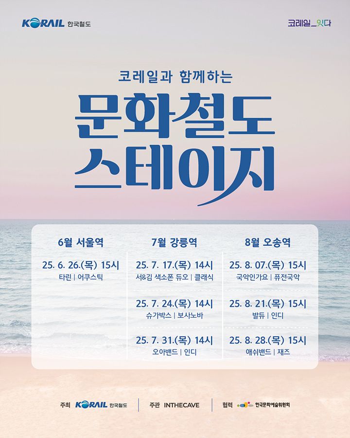 ▲ 문화철도 스테이지 포스터 ⓒ코레일