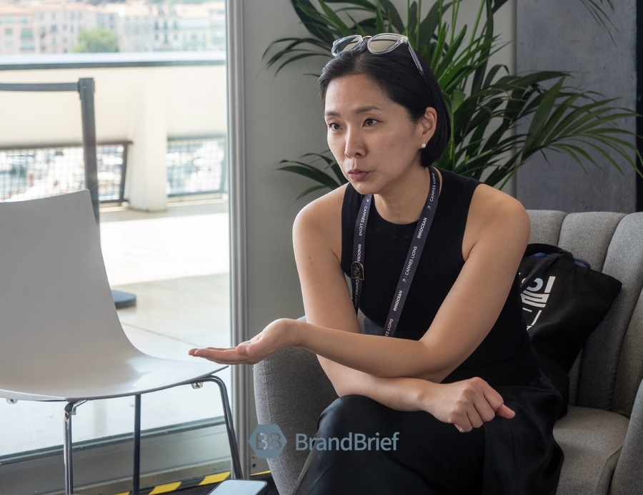 ▲ 박유진 CJ제일제당 IMX(통합 마케팅 경험) 크리에이티브·디자인 글로벌 마케팅 리드. ©프랑스 칸 = 이준원 기자