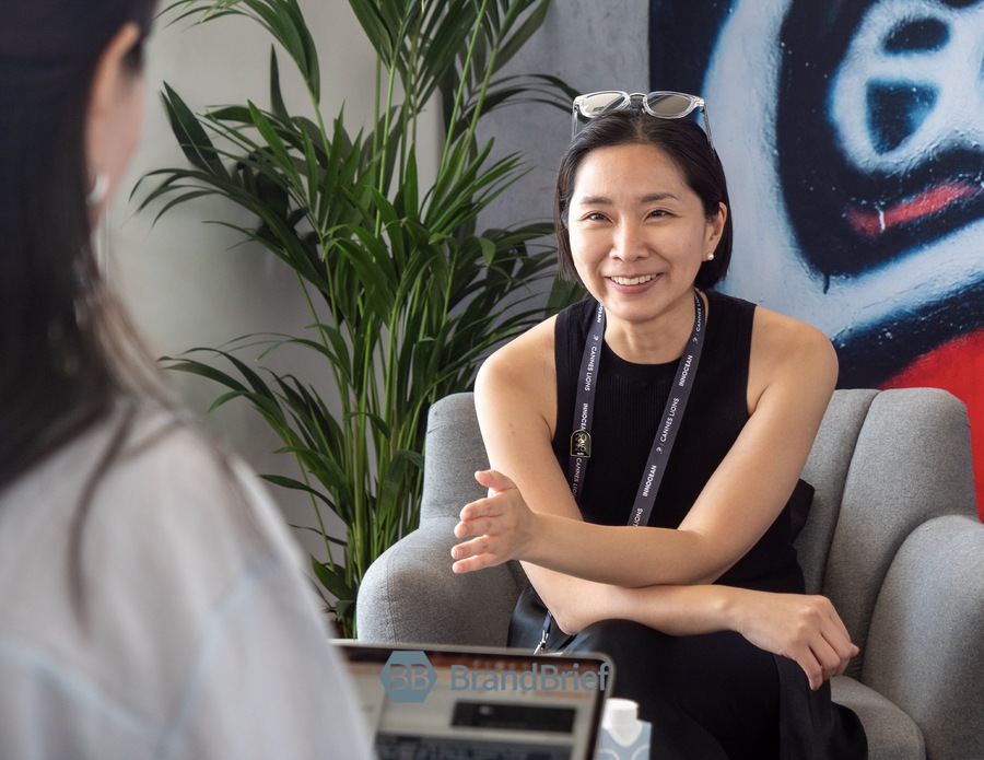 ▲ 박유진 CJ제일제당 IMX(통합 마케팅 경험) 크리에이티브·디자인 글로벌 마케팅 리드. ©프랑스 칸 = 이준원 기자