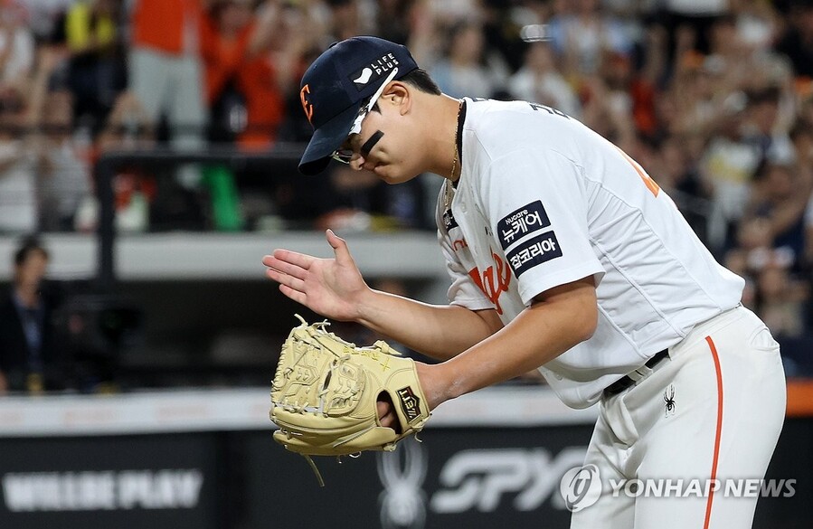 ▲ 한화 마무리 투수 김서현이 역대 최다 득표 신기록을 작성하며 올스타에 선정됐다.ⓒ연합뉴스 제공