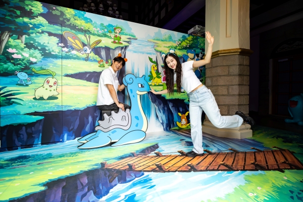 ▲ 포켓몬 신규 체험 콘텐츠 3층 착시 포토존ⓒ롯데월드