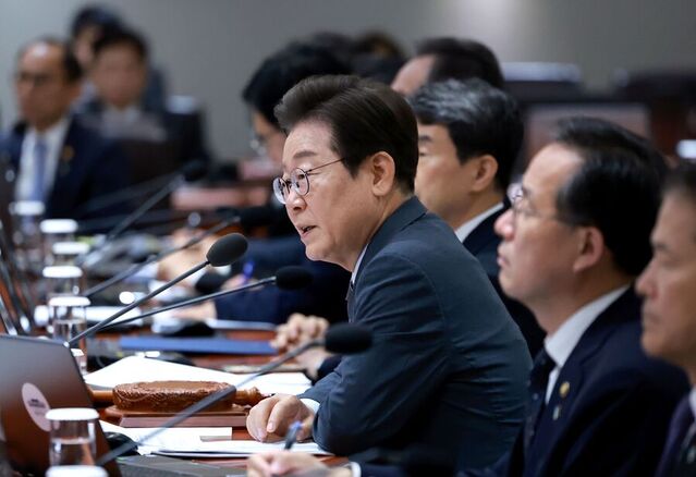 ▲ 이재명 대통령이 24일 서울 용산 대통령실 청사에서 열린 국무회의에서 발언하고 있다. ⓒ뉴시스