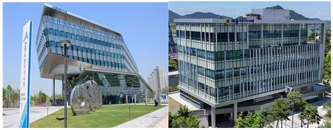 ▲ 세종시의회의가 반복적인 예산 삭감과 시장의 발언권 제한 등으로 갈등을 빚고 있다.좌측부터 세종치청, 세종시의회.ⓒ세종시