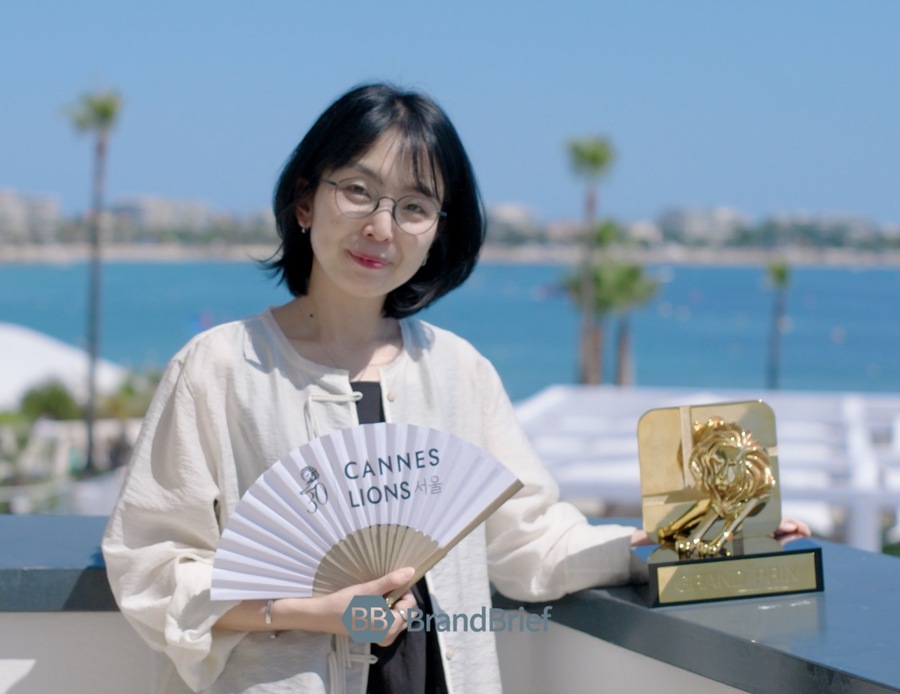 ▲ 문나리 이노션 CD. ©프랑스 칸 = 이준원 기자