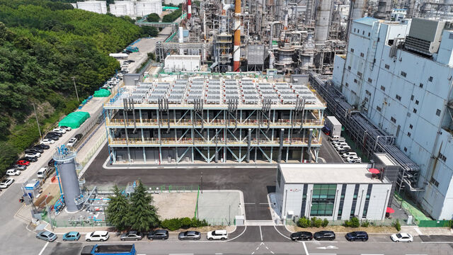 ▲ 울산하이드로젠파워 2호 전경. ⓒ롯데SK에너루트