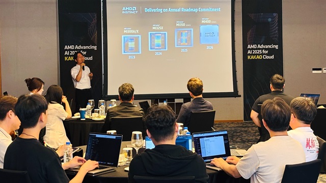 ▲ 카카오클라우드-AMD 개발자 밋업 현장.ⓒ카카오엔터프라이즈