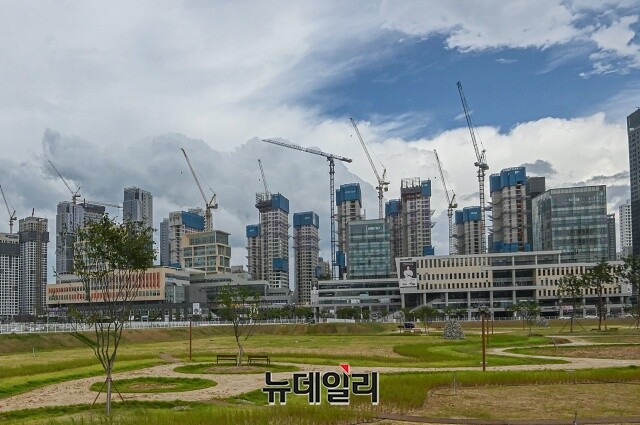 ▲ 지방의 한 아파트 공사현장. ⓒ뉴데일리DB