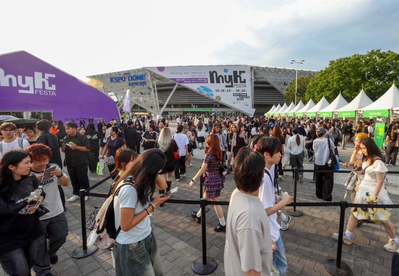 ▲ 케이팝 콘서트를 기다리는 관람객들.ⓒ문체부