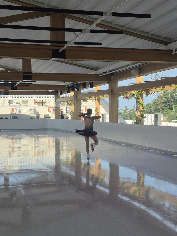 ▲ 아이스비치에서 스케이트를 타는 최다빈 선수 ⓒ김보라 기자