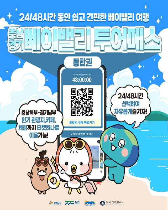 ▲ ‘베이밸리 투어패스’ 통합권 안내 포스터. ⓒ경기관광공사 제공