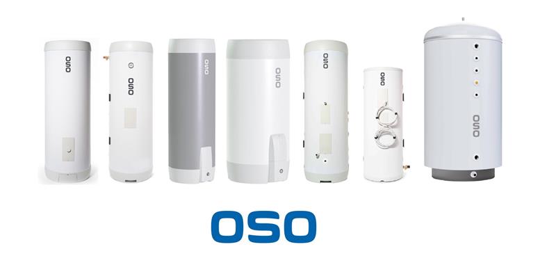 ▲ 유럽 프리미엄 온수 솔루션 기업 OSO社의 워터스토리지 라인업ⓒLG전자