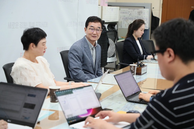 ▲ 정광열 강원도 경제부지사가 30일 도청 기자 간담회에서 