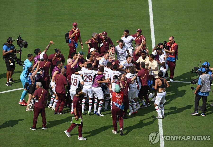 ▲ 플루미넨시가 인터 밀란을 꺾고 클럽월드컵 8강에 진출했다.ⓒ연합뉴스 제공