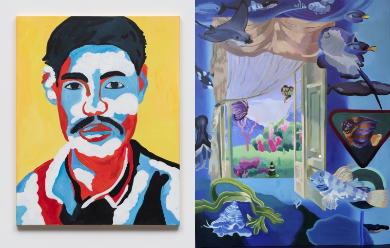 ▲ 김선태 '구름'(왼쪽)과 김승현 '우리의 세계 Part 1' 전시 작품 이미지.ⓒ서울문화재단