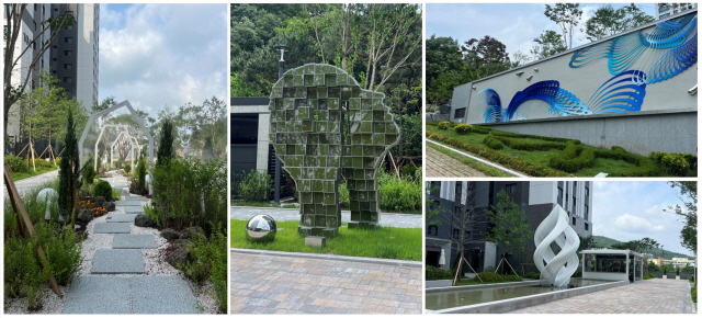 ▲ 분당 아테라 조경특화 사진. ⓒ금호건설