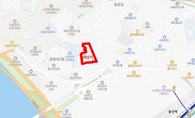 ▲ 용산구 신창동 29-1 일대 ⓒ서울시 제공