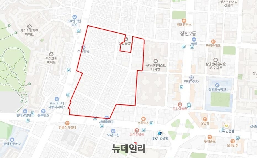▲ 동대문구 장안동 134-15 위치도 ⓒ서울시
