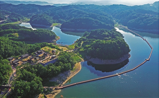 ▲ 도산면 예끼마을 전경.ⓒ안동시