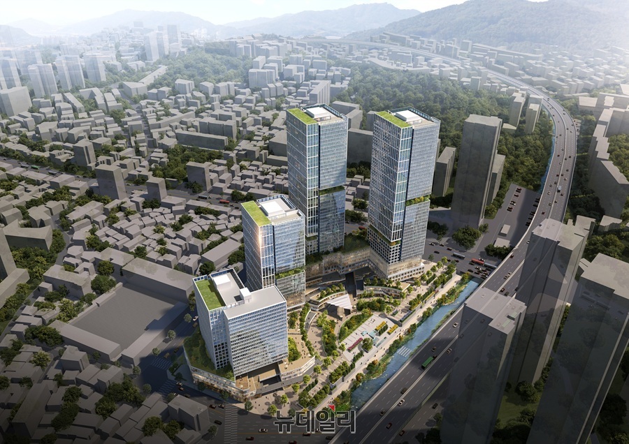 ▲ 서대문구 홍제역 일대 주상복합단지 재개발안 ⓒ서대문구