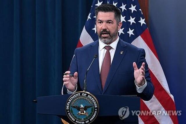 ▲ 션 파넬 미국 국방부 대변인. 출처=AFPⓒ연합뉴스