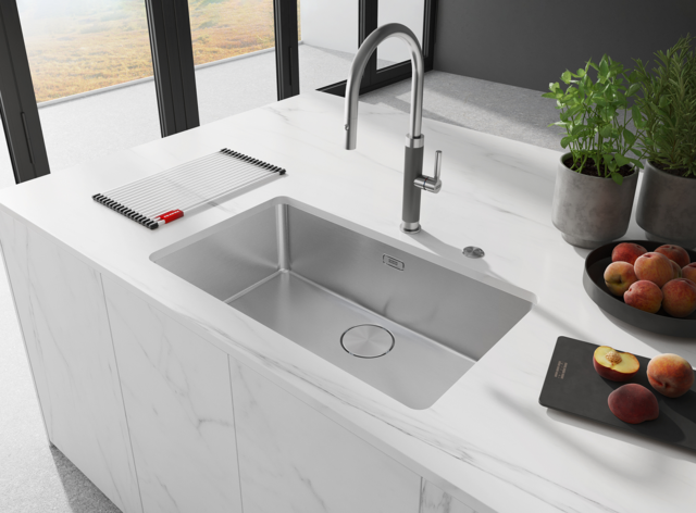 ▲ 프랑케의 프리미엄 스테인리스 싱크 제품. ⓒ포스코