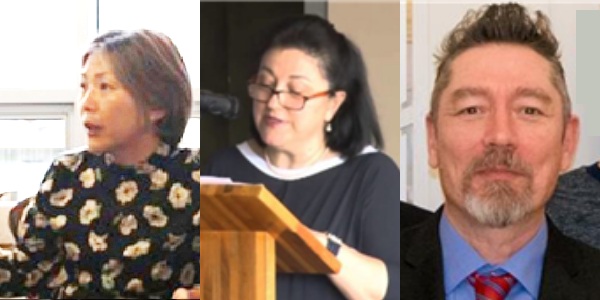 ▲ 왼쪽부터 영국 에든버러대학교 김영미 교수, 이탈리아 카 포스카리 베네치아대학교 빈첸차 두르소 교수, 독일 하이델베르크대학교 오렐 크루아상 교수.ⓒ성균관대