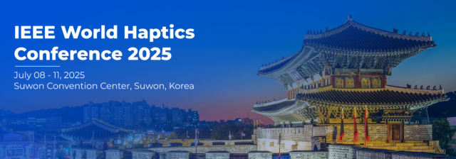 ▲ ‘IEEE 월드 햅틱스 컨퍼런스(WHC) 2025’ 포스터. ⓒ경기관광공사 제공