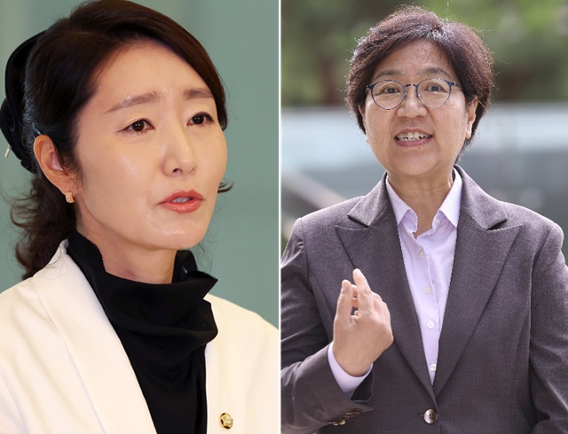 ▲ 강선우 여성가족부 장관 후보자(왼쪽)와 정은경 보건복지부 장관 후보자.ⓒ뉴시스