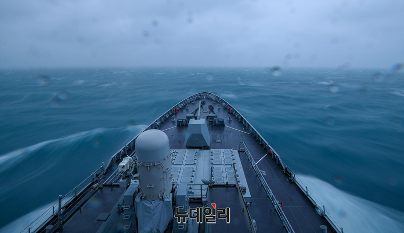 ▲ HD현대중공업이 건조한 최신예 이지스구축함ⓒ뉴데일리DB