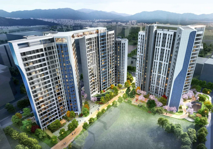 ▲ 오티에르 포레 조감도. ⓒ포스코이앤씨