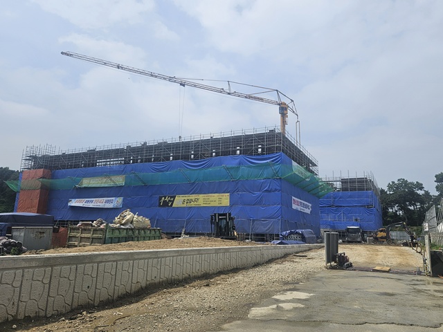 ▲ 2026년 3월 개교를 목표로 공사가 진행중인 '오산소프트웨어고등학교'. ⓒ경기도교육청 제공