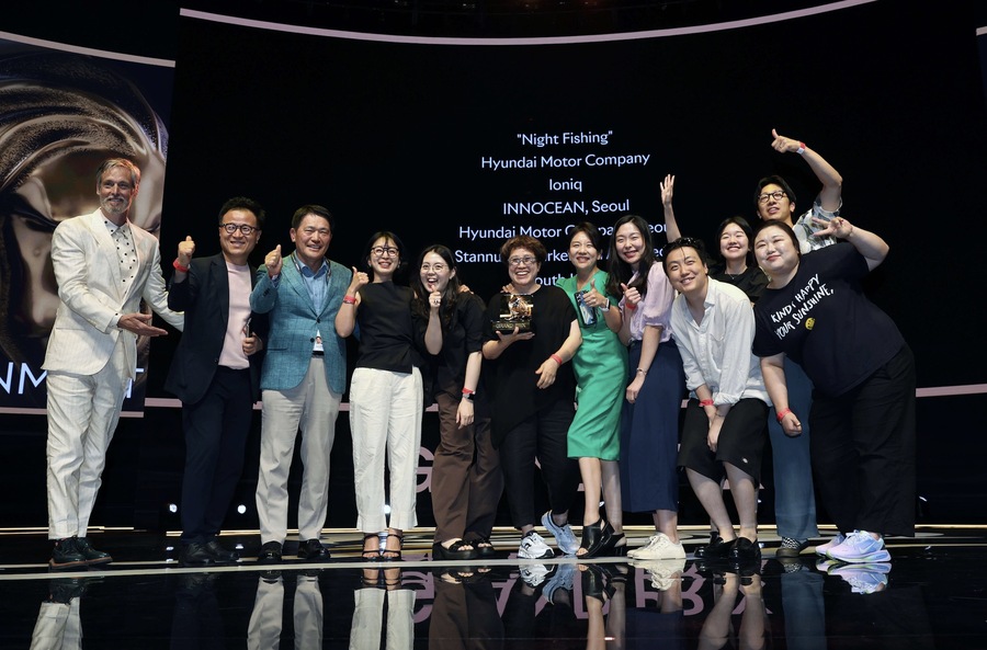 ▲ 2025 칸라이언즈 엔터테인먼트 라이언즈 그랑프리를 수상한 이노션. ©Cannes Lions