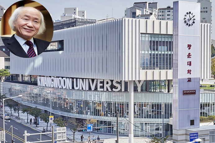 ▲ 광운대학교 전경. 좌측 상단은 윤도영 총장.ⓒ광운대