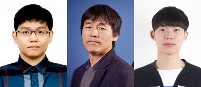 ▲ 왼쪽부터 연세대 물리학과 김경환 교수, 울산과기원 박노정 교수, 김범섭 박사후연구원(현 펜실베이니아대).ⓒ연세대