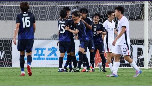 ▲ 일본이 동아시아컵 1차전에서 홍콩을 6-1로 대파했다.ⓒAFC 제공